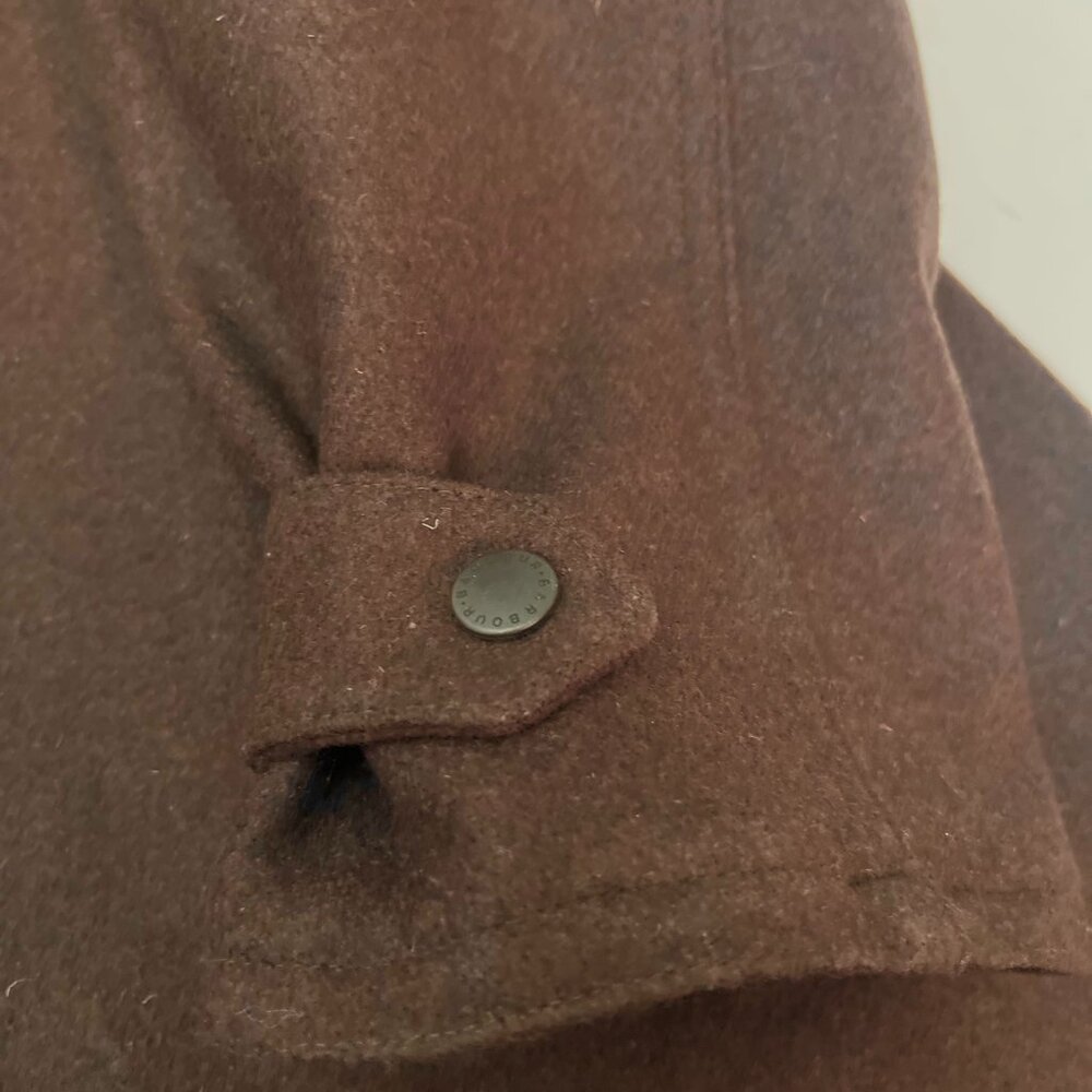 Barbour Newmarket Coat Women's Wool Brown Waterproof Breathable US 12 NWT $500 - Picture 16 of 16